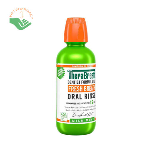 Nước súc miệng Therabreath Oral Rinse Mild Mint