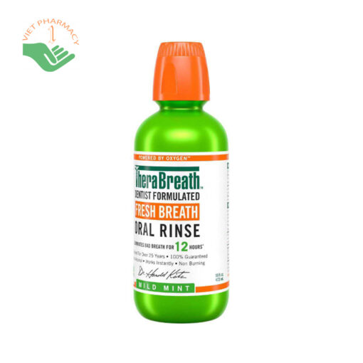 Nước súc miệng Therabreath Oral Rinse Mild Mint