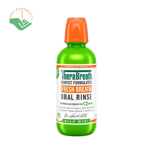 Nước súc miệng Therabreath Oral Rinse Mild Mint