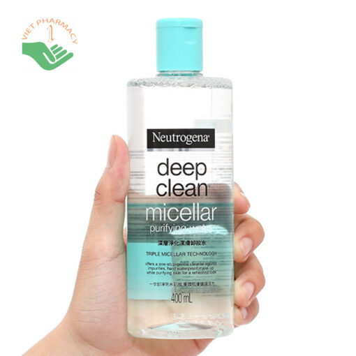 Nước tẩy trang làm sạch sâu Neutrogena Micellar Purifying Water 400ml