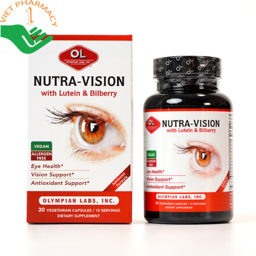 Viên uống Nutra Vision hỗ trợ mắt sáng khỏe, tăng cường thị lực