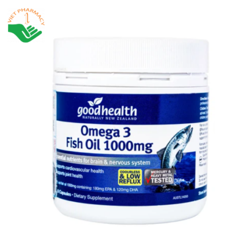 Viên dầu cá Good Health Omega 3 Fish Oil 1000mg