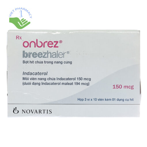 Onbrez Breezhaler Cap 150mcg - Điều trị duy trì giãn phế quản