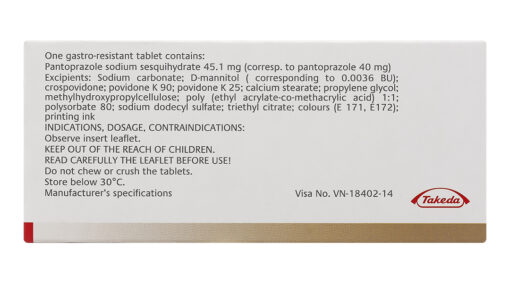 Thuốc Pantoloc 40 mg