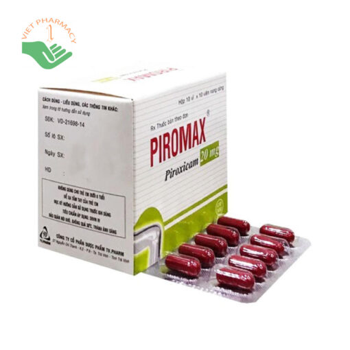 Thuốc giảm đau, kháng viêm Piromax 20mg