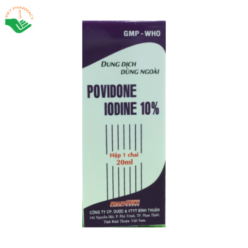 Dung dịch khử khuẩn và sát khuẩn các vết thương Povidone Iodine 10%