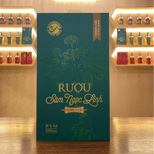 Rượu sâm Ngọc Linh (Chai vuông 500ml)