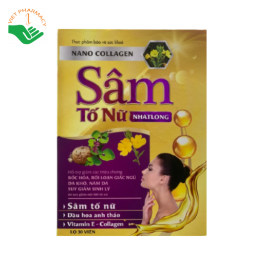 Thực phẩm bảo vệ sức khoẻ Sâm Tố Nữ Nhất Long (Hộp 1 lọ 30 viên)