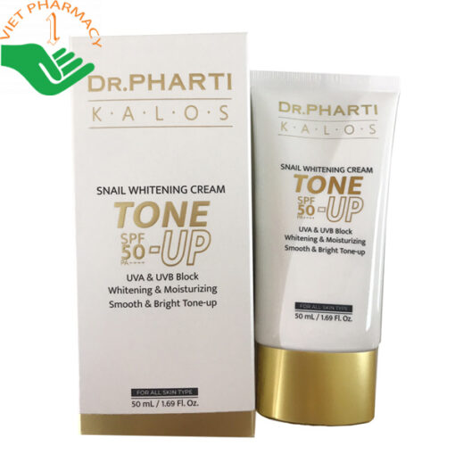 Kem dưỡng trắng da ốc sên Dr.Pharti Kalos Snail Whitening Cream Tone Up