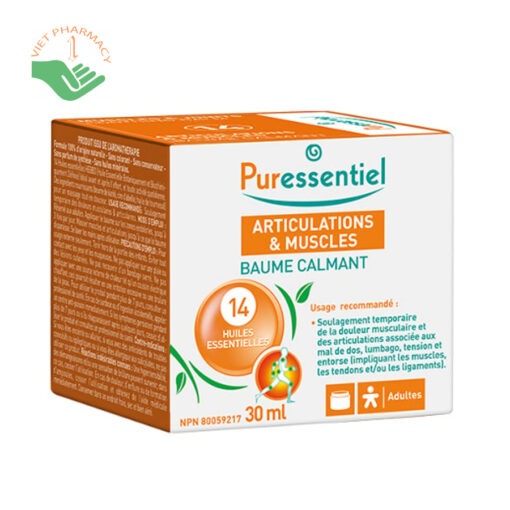 Sáp giảm đau cơ khớp Puressentiel Muscles & Joints Sooth Balm