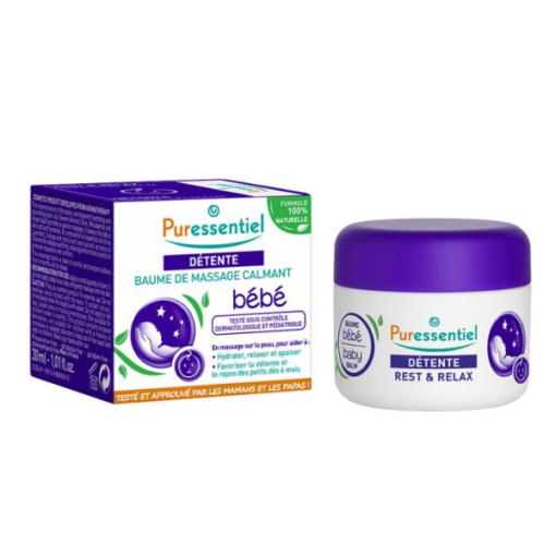 Sáp ngủ ngon Puressentiel Baume De Massage Calmant (Violet)