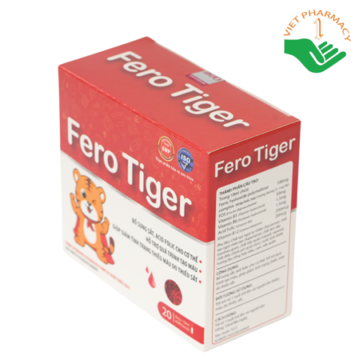 Sắt Hổ Fero Tiger Pharmalink OTC (Hộp 20 ống x 10ml)