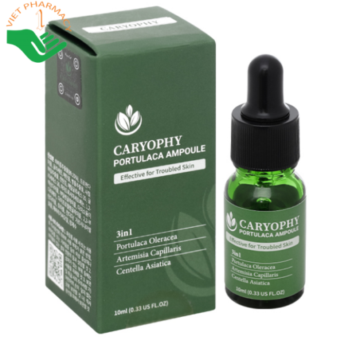 Serum giảm mụn mờ thâm, làm dịu da Caryophy Portulaca Ampoule