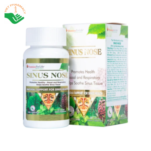 Viên uống hỗ trợ đường hô hấp Sinus Nose Vitamins For Life