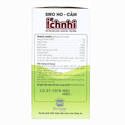 Siro ho cảm Ích Nhi (Gói 5ml)