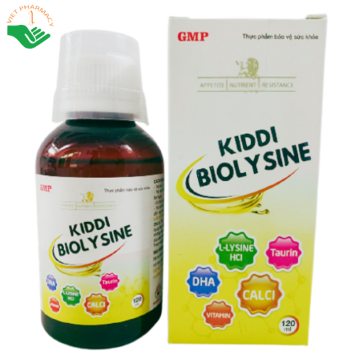 Siro bổ sung vitamin, acid amin Kiddi Biolysine