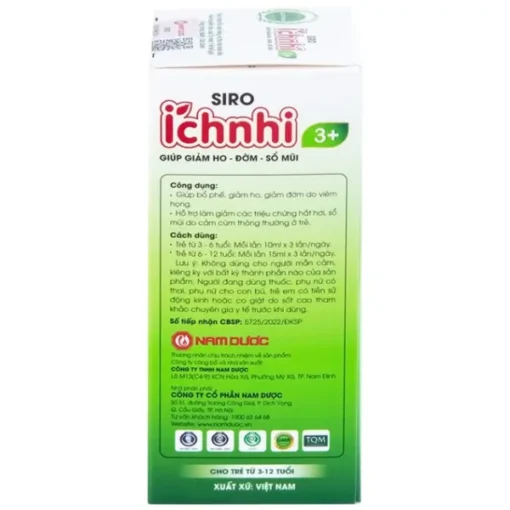 Siro Ích Nhi 3+ hỗ trợ bổ phế cho trẻ