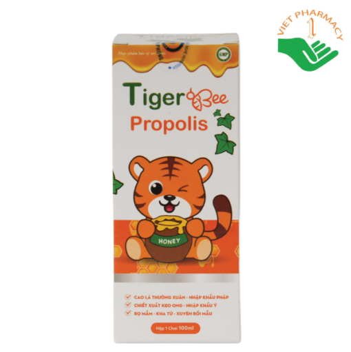 Siro ho Hổ TigerBee Propolis Pharmalink OTC (Hộp 1 chai 100ml)