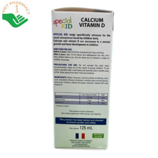 Siro Special Kid Calcium Vitamine D