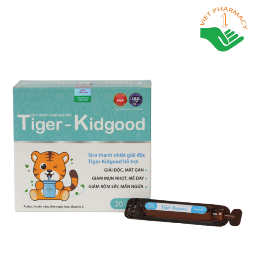 Siro thanh nhiệt giải độc Hổ Tiger-KidGood Pharmalink OTC (Hộp 20 ống x 10ml)