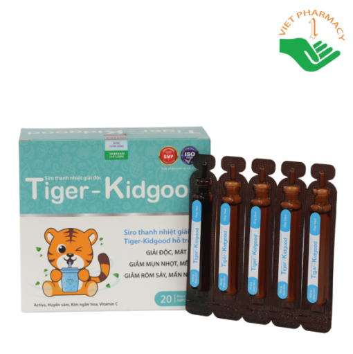 Siro thanh nhiệt giải độc Hổ Tiger-KidGood Pharmalink OTC (Hộp 20 ống x 10ml)