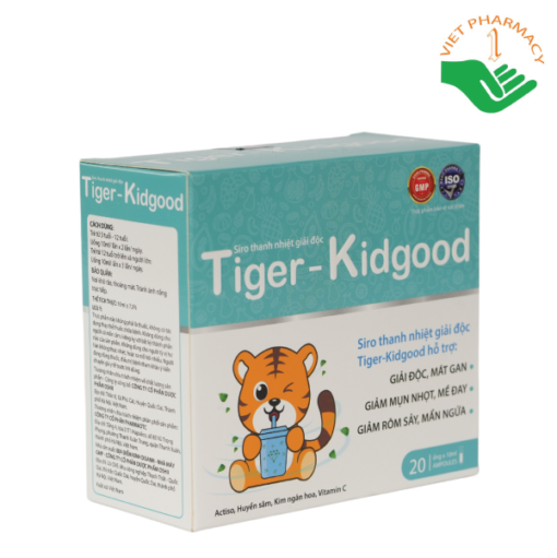 Siro thanh nhiệt giải độc Hổ Tiger-KidGood Pharmalink OTC (Hộp 20 ống x 10ml)