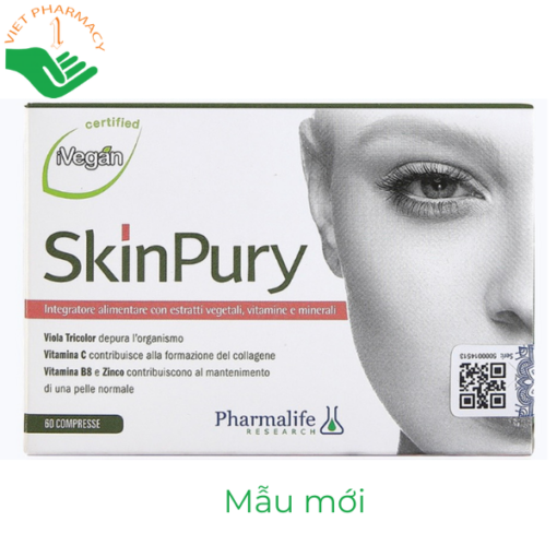 Viên uống thải độc, chống oxy hoá, làm đẹp da Pharmalife Skin Pury