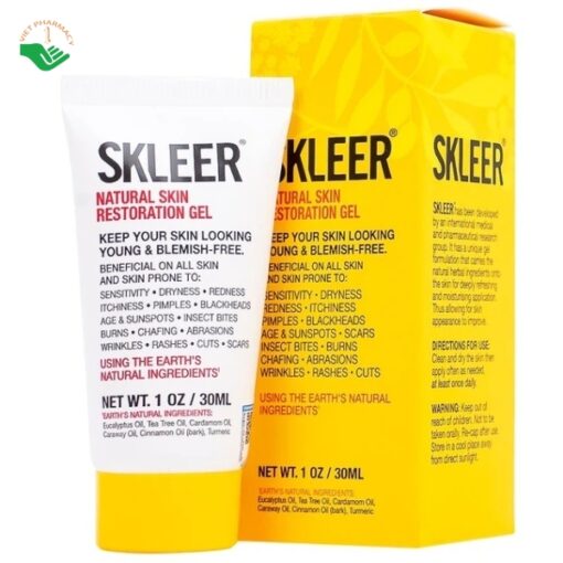 Skleer Natural Skin Restoration - Gel giảm viêm, dưỡng ẩm, phục hồi da