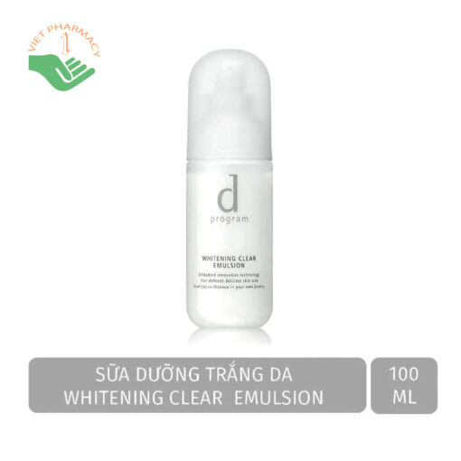 Sữa Dưỡng Trắng Da D Program Whitening Clear Emulsion