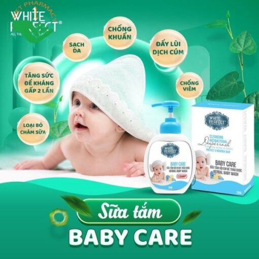 Sữa tắm gội em bé thảo dược White Perfect Baby Care