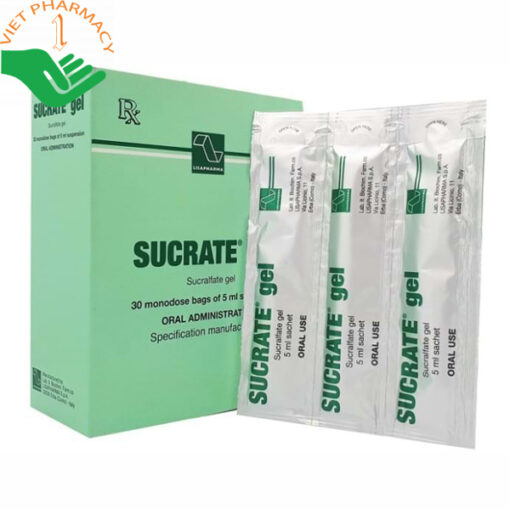 Hỗn dịch uống Sucrate Gel 1g trị viêm loét dạ dày, tá tràng