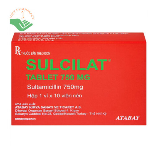 Sulcilat 750mg - Thuốc kháng sinh điều trị nhiễm trùng