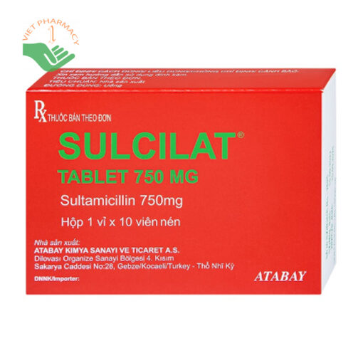 Sulcilat 750mg - Thuốc kháng sinh điều trị nhiễm trùng