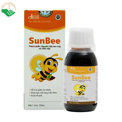 Sunbee siro ho từ keo ong và thảo mộc giúp giảm ho đờm, ho khan, khản tiếng