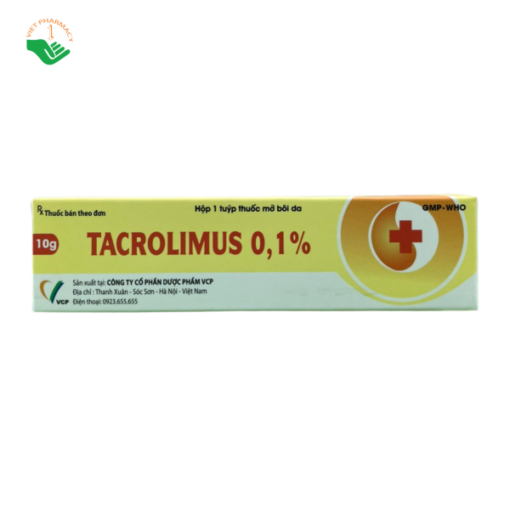 Thuốc trị viêm da Tacrolimus 0,1%