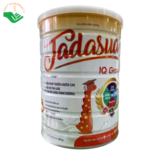 Tadasua IQ Grow - Sữa dinh dưỡng cho trẻ từ 2 - 15 tuổi (Lon 900g)