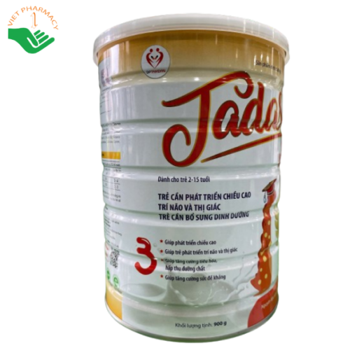 Tadasua IQ Grow - Sữa dinh dưỡng cho trẻ từ 2 - 15 tuổi (Lon 900g)