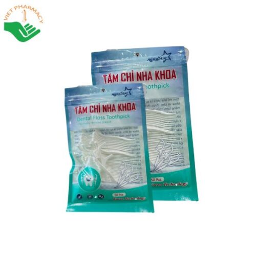 Tăm chỉ nha khoa AquaStar công nghệ Hàn Quốc (Túi 50 chiếc)