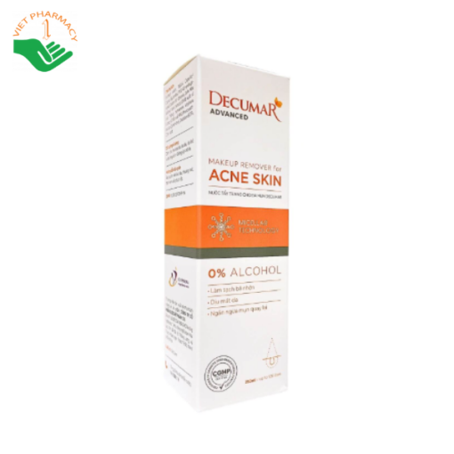 Nước tẩy trang cho da mụn Acne Skin Decumar