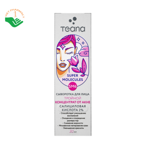 Teana 2% Salicylic Acid SM6 Super Molecules Triple Anti-Acne Concentrate