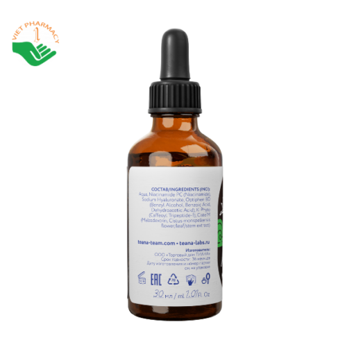 Serum kiềm dầu, ngừa mụn, mờ thâm Teana 5% Niacinamide SM5 Super Molecules UV Protection