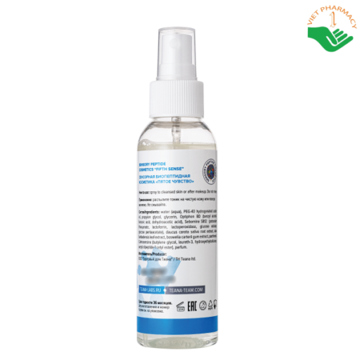 Toner dạng xịt giúp kiềm dầu, giảm mụn với chiết xuất lô hội và Lactoferrin  - Teana "Fifth Sense" T2 Vitamin Spray Toner