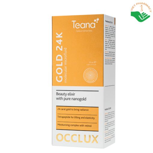 Kem dưỡng trẻ hoá, làm sáng da - Teana Occlux Molecular Microfluid Gold 24K