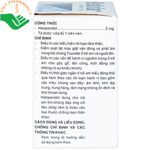 Thuốc HALOFAR 2mg trị các biểu hiện rối loạn tâm thần