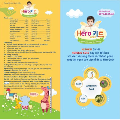 Hero Kid Gold hỗ trợ cải thiện biếng ăn, tăng chiều cao