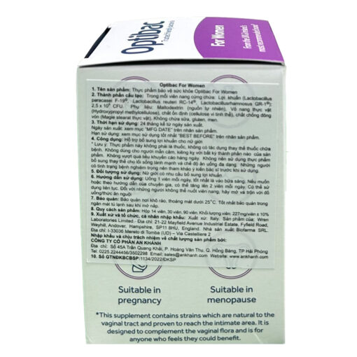 Thực phẩm bảo vệ sức khỏe Optibac for Women