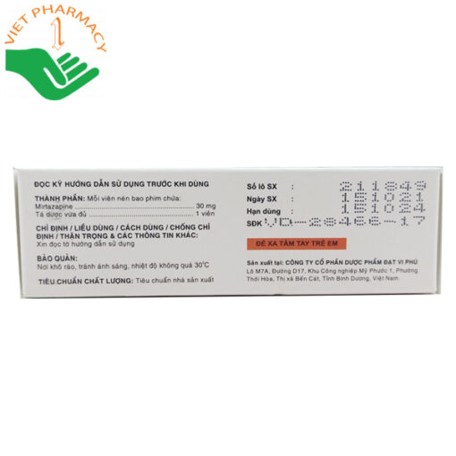 Jewell 30mg - Thuốc trị trầm cảm chủ yếu hiệu quả