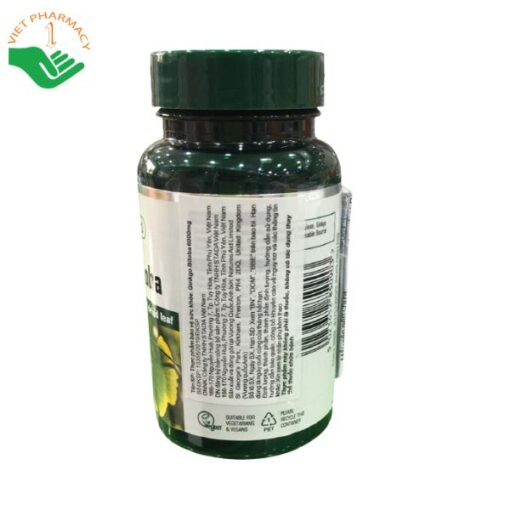 Thảo dược bổ não Natures Aid Ginkgo Biloba 6000mg