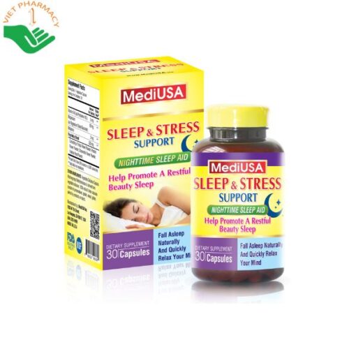 Thực phẩm bảo vệ sức khoẻ MediUSA Sleep và Stress Support