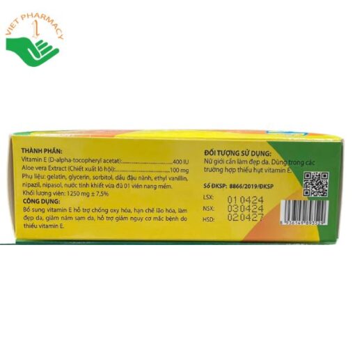 Thực phẩm bảo vệ sức khỏe CP-PHARVIT E 400